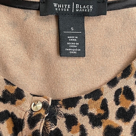 Gorgeous White House Black Market Leopard Cardigan - Picture 8 of 16